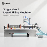 Machine de remplissage de liquides à piston monotête 110V 220V 30-300ml Précision ±0,5% pour bouteilles d'eau, d'huile et de jus DY-300