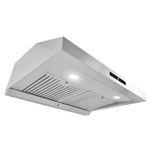 Cappa da cucina a doppio motore 900mm senza condotto, in acciaio inossidabile, con 3 velocità, filtro in vetro permanente, 2a generazione - Product Image 6
