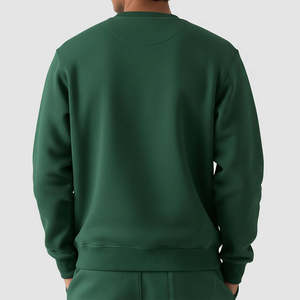 2026 New Design Front Pocket Heavy Weight Long Sleeve Sweatshirts <b>Thick</b> <b>Fleece</b> Oversize Pullover Crew Neck Plain Men Sweatshirts - Product Image 2