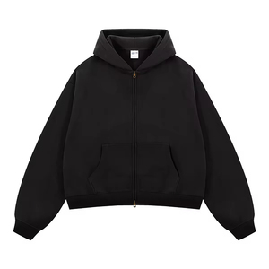 Sudadera con Capucha para Hombre, Color Sólido, Algodón French Terry, Corte Casual, Manga Regular, Invierno, Ecológica - Product Image 1