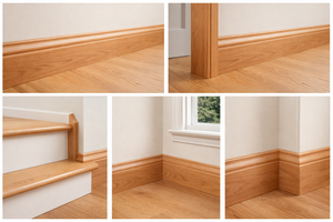 Molduras de Madera de Cerezo Económicas, Suministro Directo de Fábrica EFS, Diseño Personalizado, Tamaño a Medida, Duraderas, Resistentes a la Humedad, para Paredes, Coronas y Zócalos - Product Image 6