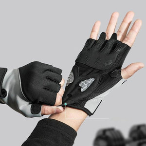 Gants de cyclisme sur route professionnels avec paume rembourrée en gel, gants de vélo sans doigts pour la conduite estivale, gants de VTT - Product Image 4