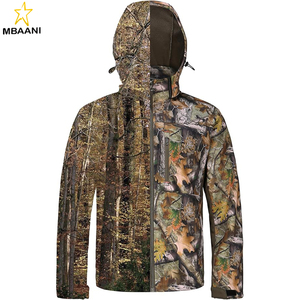 Chaqueta de Caza para Hombre, Abrigo de Camuflaje con Forro Polar Silencioso y Capucha, Resistente al Agua, Ropa de Caza para Clima Frío - Product Image 3