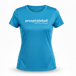 custom women Pickleball <b>athletic</b> T Shirt quick dry moiture wicking 35+ Crew Neck short sleeve summer sports shirt OEM ODM - Product Image 1