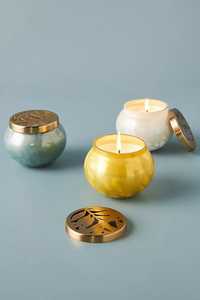 Portavelas Redondo de Vidrio con Tapa, Decoración con Borlas, Resistente al Calor, Decoración para el Hogar, Forma Cilíndrica - Product Image 5