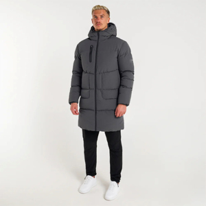 Parkas d'hiver tendance pour hommes, imperméables, coupe-vent, rembourrés et épais, avec capuche longue, garnissage en coton, en toile - Product Image 1