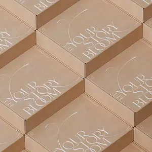 Cajas de embalaje exprés de papel Kraft con logotipo personalizado ecológico, cartón de envío de correo con autosellado