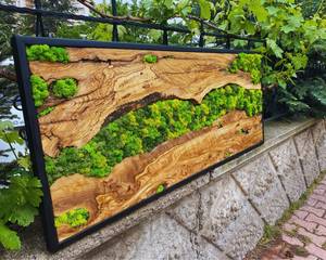 Wildwood Mosaic Living Wall Canopy Currents Wooden Wall Decor Nature Nexus Moss Artwork <b>Enchanted</b> Grove Wood Mosaic Verdure Flow - Product Image 6