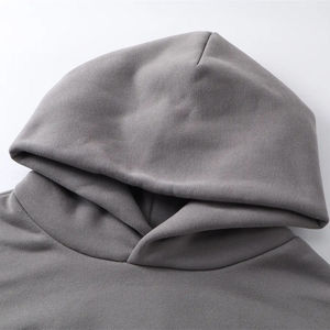 Sudadera con capucha de forro polar grueso para hombre, estilo oversize, con estampado personalizado vintage de letras para invierno - Product Image 5