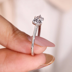 Hot Selling 1.00Carat Pear Cut Lab-Grown Diamond <b>Ring</b> <b>14k</b> White <b>Gold</b> Rhodium Plating Classic for Engagement Wedding - Product Image 2