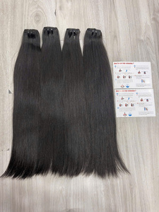Extensiones de Cabello Natural Liso Sin Procesar, Cabello Vietnamita Virgen de Doble Trama, Gran Stock Disponible - Product Image 4