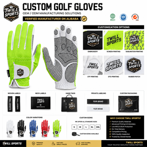 Premium Cabretta Leather Anti-UV Non Slip Outdoor Unisex Golf Gloves Lightweight Full Finger Adjustable Wrist <b>Strap</b> Hook Loop - Product Image 4