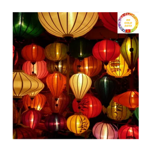 Bamboo Silk Lantern | Handmade Vietnam | Traditional Hanging Decor | Festival & Event Use | Wholesale Factory - Product Image 2
