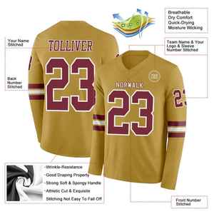 New Best Design Football Uniform New Modern Style Practice Wear Digital Printing American Football Jersey - Product Image 5