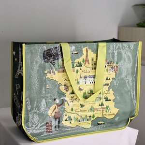 Bolsa de Compras de Estilo Coreano con Esquinas Redondeadas, Impresión Flexográfica, Color Personalizado, Reutilizable y Plegable para Compras en Vietnam - Product Image 3