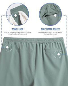 Pantalon de jogging 2-en-1 pour hommes, avec poche intérieure, double couche, idéal pour la course et l'entraînement en salle de sport – Vente en gros - Product Image 3