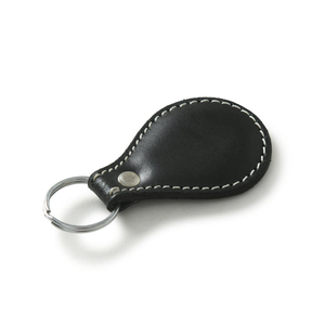 Leather <b>Key</b> Chain Men Women Car Keyring Metal <b>Ring</b> Black Leather Keyring Manufacture Lowest Price - Product Image 1