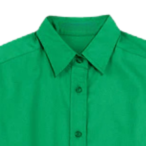   Chemise à manches longues pour femmes, facile d'entretien, couleur verte, boutonnée devant, chemisier décontracté pour le travail, mélange de coton, tenue de bureau formelle, mode féminine - Product Image 4