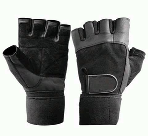 Gants de moto demi-doigts en cuir violet et noir, respirants, écologiques, longueur opéra, pour usage quotidien extérieur quatre saisons - Product Image 6