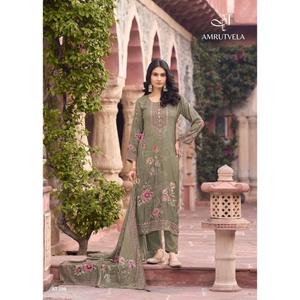 Ensemble Kurti et pantalon en viscose pure, imprimé numérique, avec broderie Aari et travail manuel, tenue ethnique pour fêtes et mariages. - Product Image 1