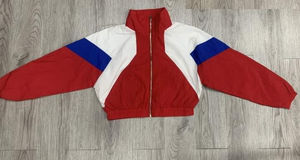 Ensemble de survêtement léger personnalisé pour femme en nylon avec fermeture éclair intégrale, veste courte imprimée coupe-vent et short imperméable à séchage rapide - Product Image 4