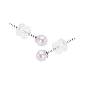 Boucles d'oreilles en argent S925 avec perles d'eau douce de Zhuji pour femmes, petites boucles d'oreilles de haute qualité avec aiguilles anti-obstruction, soin des oreilles - Product Image 5