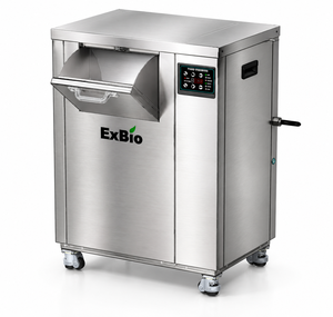 Exbio 30kg Digesteur de déchets alimentaires et machine de recyclage en acier inoxydable avec roulement de moteur, système de compostage sans odeur pour restaurants - Product Image 5