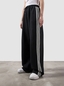 Pantalon en flanelle droite 100% coton |   Vêtements de nuit décontractés respirants à séchage rapide avec cordon de serrage à la taille pour adultes, grande taille - Product Image 4