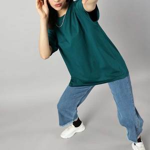 Camisetas de manga corta de color sólido para mujer en venta en línea, nueva moda, camisetas de mujer de la mejor calidad y más populares. - Product Image 3