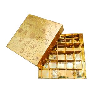Boîte vide en laiton Manjusha Yantra avec symboles Panchashirsh Arbre de Vie Libra Shankh gravés, boîte de Puja sacrée Vaastu - Product Image 5