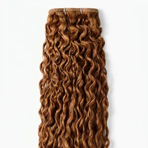 ผมแท้แบบ Remy Weft สีน้ำตาล ลอนธรรมชาติ เนื้อนุ่ม หนาเต็ม ปริมาณมาก - Product Image 3