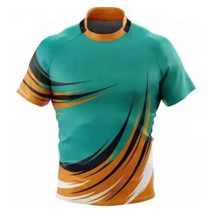 เสื้อรักบี้แบบใหม่สำหรับผู้ชาย ระบายอากาศได้ดี แห้งเร็ว ไซส์ใหญ่ เสื้อฝึกซ้อมรักบี้ น้ำหนักเบา - Product Image 6