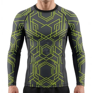 Quick Dry Rash Guard <b>for</b> <b>Men</b> Long Sleeve <b>Compression</b> Fit Breathable Stretch <b>Shirt</b> <b>for</b> Swimming Surfing and Fitness - Product Image 4