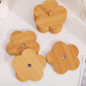 Muestra Gratuita de Alfombrillas y Posavasos de Bambú con Logotipo Grabado, Aislantes del Calor, Accesorios de Cocina - Product Image 2