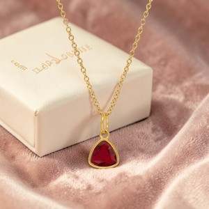 Collar con Colgante de Cuarzo Esmeralda Trillón, Bañado en Oro, con Gema Facetada y Bisel, Joyería Minimalista para Mujer, Suministro al por Mayor - Product Image 4