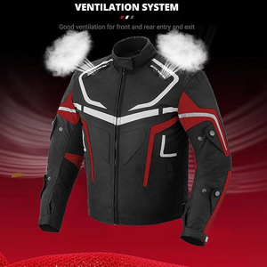 Chaqueta de Motocicleta para Hombre, Manga Larga, Armadura Protectora, Certificación CE, Tejido Transpirable, Equipo de Conducción para Todas las Estaciones - Product Image 3