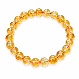 AAAA Natural Citrine 8mm Round Beaded Stretch <b>Bracelet</b> Healing <b>Crystal</b> Gemstone <b>Bracelet</b> Lucky Wealth Abundance Energy Jewelry - Product Image 1