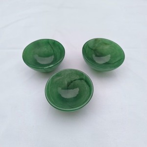 Cuenco Pequeño de Jade Verde Natural, Cuenco de Cristal Pulido para Meditación, Reiki, Decoración Espiritual del Hogar, Regalo, Venta al por Mayor - Product Image 5