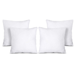 Oreillers de lit rectangulaires blancs modernes en coton 100% écologique, solides, avec soutien du cou et effet rafraîchissant - Product Image 2