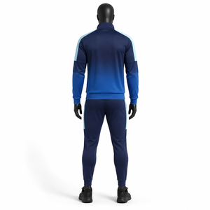 Ensemble de survêtement deux pièces slim fit pour homme avec logo personnalisé, tenue de jogging, vêtements de sport athlétiques, uniforme de gym, ensemble d'entraînement - Product Image 2