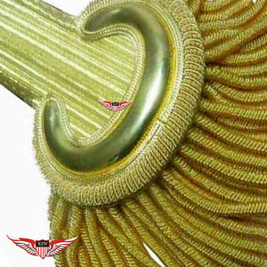 Epaulettes de Hombro Metálicas Doradas KEW con Flecos, Diseño Vintage de Lujo, Acabado Bordado Ecológico y Duradero - Product Image 2