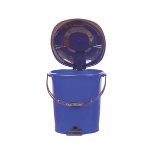 Poubelle à pédale en plastique, couleur unie, écologique, vente directe d'usine avec couvercle sécurisé pour cuisine, salle de bain et bureau - Product Image 2