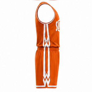 Ensemble de maillots de basket-ball haute performance avec tissu en maille léger, propriétés de séchage rapide et graphiques d'équipe personnalisés - Product Image 6