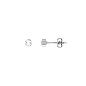 925 Silver White Topaz Natural Pear Oval Shape Butterfly Lock Stud <b>Earrings</b> Classic Style Bezel Setting Pack 4 Pairs Party Gift - Product Image 2