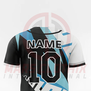 High Quality Custom Design Baseball Jersey Wholesale Custom <b>Blank</b> Button Heat-Transfer Baseball T-shirt - Product Image 4
