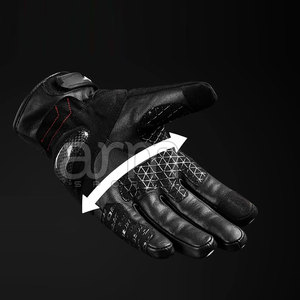 Guantes de Motocicleta de Cuero Suave con Protección Completa para los Dedos, Guantes de Carreras Transpirables - Product Image 6