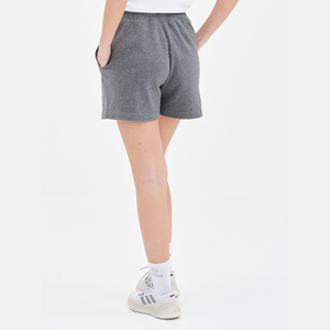 Shorts de sport taille haute en molleton 100 % coton pour femme – Décontractés, respirants, écologiques, séchage rapide, extensibles dans 4 directions, grandes tailles - Product Image 3