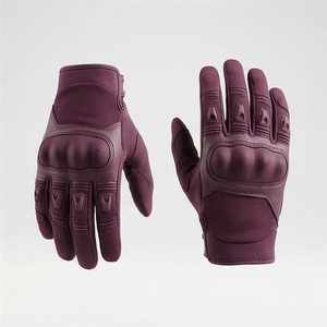 Customized Durable PU Windproof Motorbike Racing <b>Gloves</b> with Hard Knuckle Protection Full Finger Anti Slip <b>Touchscreen</b> Design - Product Image 1