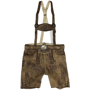 Shorts en cuir sur mesure pour femmes, style Oktoberfest, en daim de vache, respirants, coupe-vent, écologiques, avec fermeture boutonnée, poids moyen, vente en gros - Product Image 6