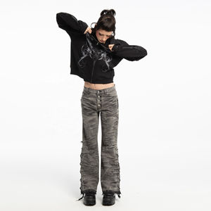 Sweat à capuche moderne pour homme avec strass, 100 % coton, tissu doux et durable pour l'hiver, design scintillant, parfait pour le streetwear et les événements nocturnes - Product Image 5